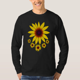 Yellow Sun Hat Blume Blume Blume Blumenmuster T-Shirt