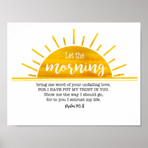 Yellow Sun Psalm Poster