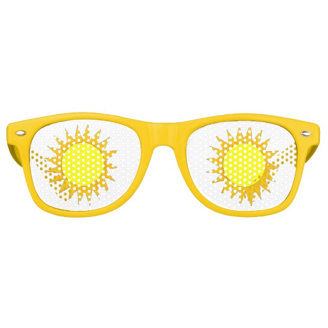 Yellow Sun Sunshine Sonnensonne Sonnen Beach Party Partybrille (Vorderseite)