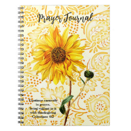 Yellow Sunflower Art Prager Journal Notizblock