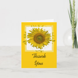 Yellow Sunflower Bridesmaid Vielen Dank Dankeskarte