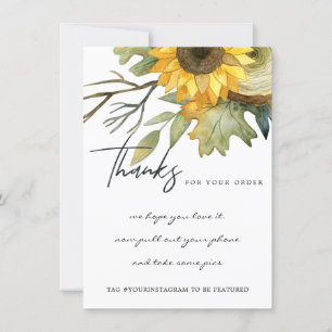YELLOW SUNFLOWER FLORAL CORPORATE BUSINESS LOGO DANKESKARTE