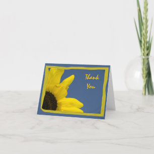 Yellow Sunflower und Blue Sky Vielen Dank Dankeskarte
