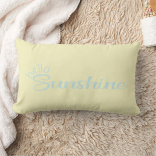 Yellow Sunshine Summer Fun Hello Pastel Custom Lendenkissen