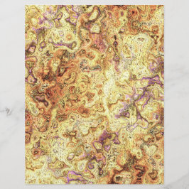 Yellow Swirly Marble Bulk Scrapbook Paper Pages Flyer
