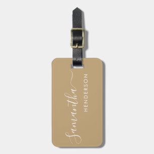 Yellow Tan Luggage Tags Hochzeitstabelle Plan / Ge Gepäckanhänger