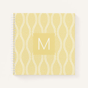 Yellow Tatewaku Mit Monogramm Notizbuch