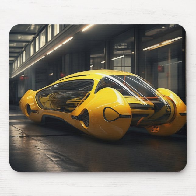Yellow Taxi Cab Concept Mouse Pad Mousepad (Vorne)