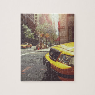 Yellow Taxi Cab von New York City Puzzle
