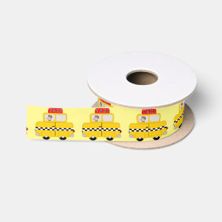 Yellow Taxi Design Satinband