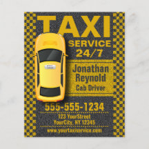 Yellow Taxi Service Business Cab Treiber