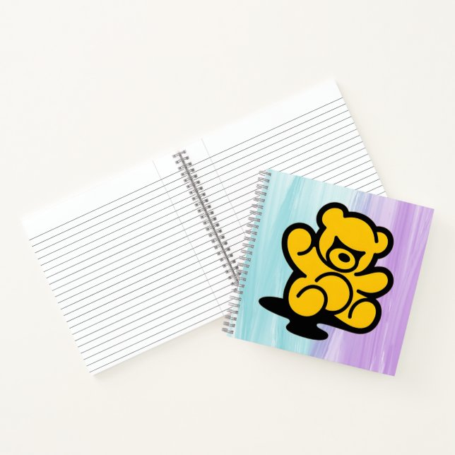 Yellow Teddy Trouble Notizbuch (Innenseite)