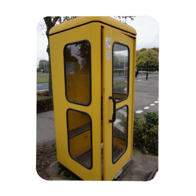 Yellow-Telefonkabine Magnet (Vertikal)