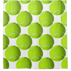 Yellow Tennis Ball Duschvorhang