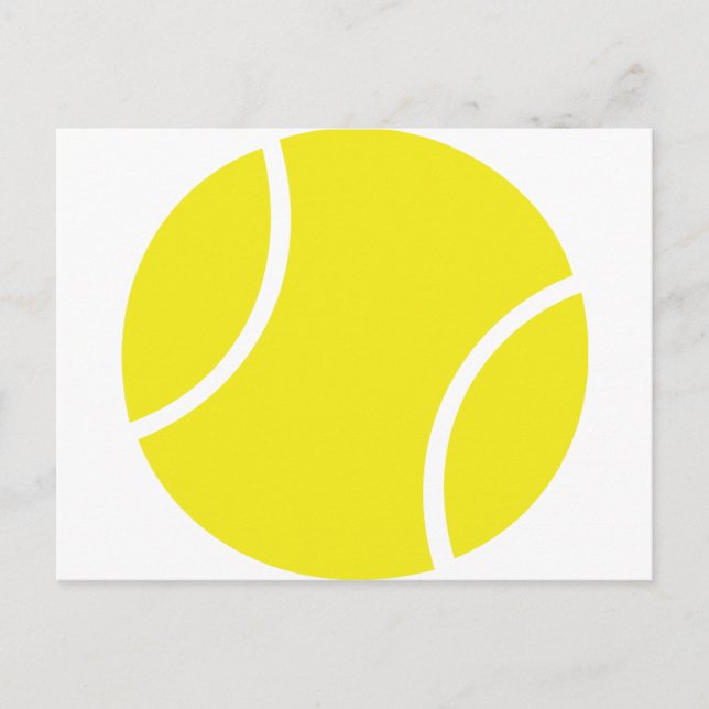 Yellow Tennis Ball Symbol Postkarte (Vorderseite)