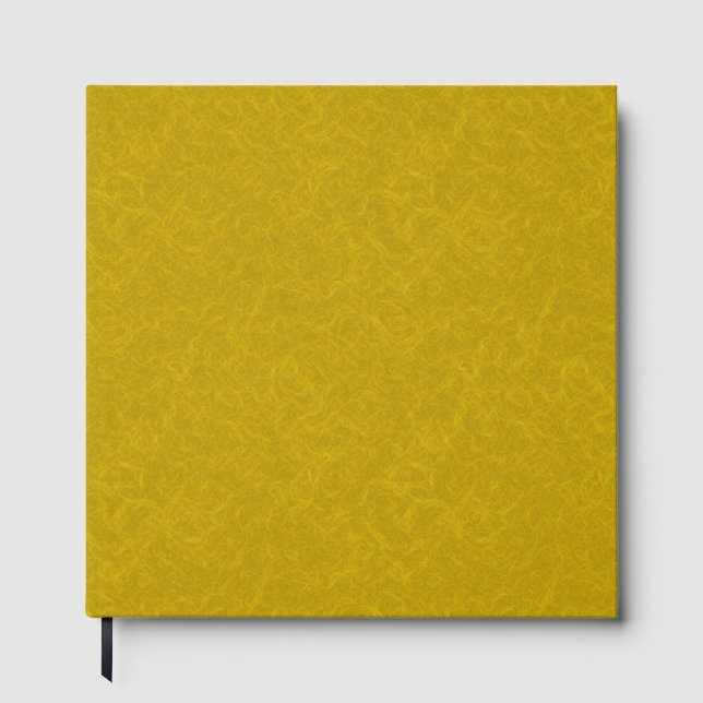 Yellow textured surface with  swirling pattern gästebuch (Vorderseite)