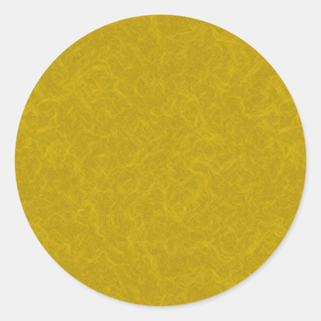 Yellow textured surface with  swirling pattern runder aufkleber (Vorderseite)