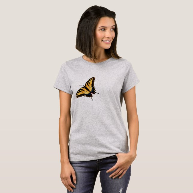 Yellow Tiger Frack Butterfly T - Shirt (Vorne ganz)