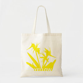 YELLOW - Tote bag con Flor del paraiso amarillo Tragetasche