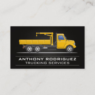 Yellow Tower Truck Services Business Card Visitenkarte