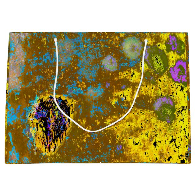 Yellow Tree Bark Gift Bag Große Geschenktüte (Vorderseite)