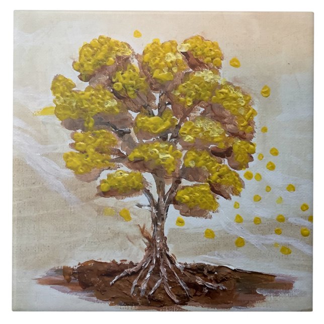 Yellow tree fliese (Vorderseite)