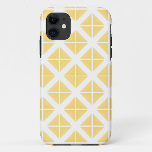 Yellow Trendy Triangle Pattern Case-Mate iPhone Hülle