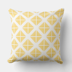 Yellow Trendy Triangle Pattern Kissen