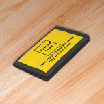 Yellow Trifold Nylon Wallet mit einer Handelsmarke Tri-fold Geldbeutel<br><div class="desc">Dreifacher Nylon-Brieftasche, die Sie anpassen können, um Ihren Firmennamen. Sie können es als Geschenkartikel an Ihre treuen Kunden geben. Ein Geschenkartikel mit Ihrem Firmennamen, um Markenbewusstsein zu schaffen. Ein Zubehör, das Sie in Ihr Marketing-Material aufnehmen können, um Ihr Unternehmen zu werben oder es als Werbemittel für Ihren Markennamen zu geben....</div>