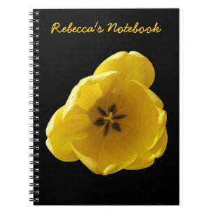 Yellow Tulip Anpassbares Notebook Notizblock