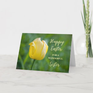 Yellow Tulip Sister Happy Oaster Feiertagskarte