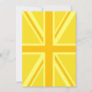 Yellow Union Jack Britische Flagge Hintergrund