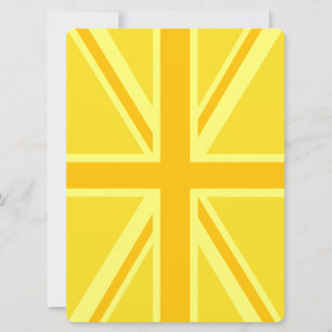 Yellow Union Jack Britische Flagge Hintergrund
