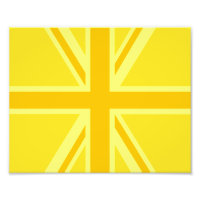 Yellow Union Jack Britische Flagge Hintergrund