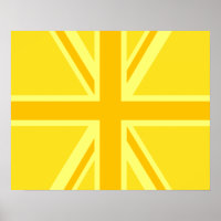 Yellow Union Jack Britische Flagge Hintergrund