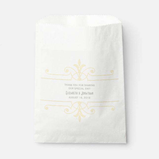 Yellow v2 Extravagante Ziergärten Geschenktütchen (Vorderseite)
