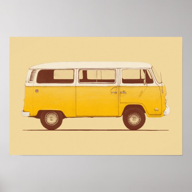 Yellow Van | Florent Bodart Poster (Vorne)