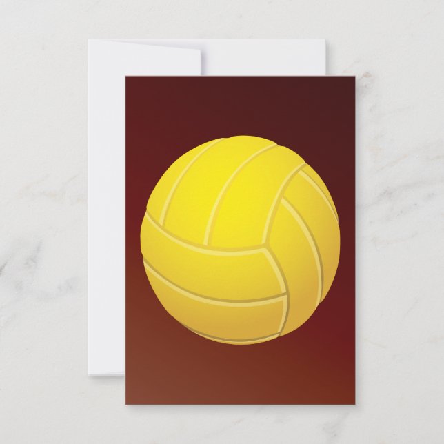 Yellow Volleyball Erthy Red Background (Vorderseite)