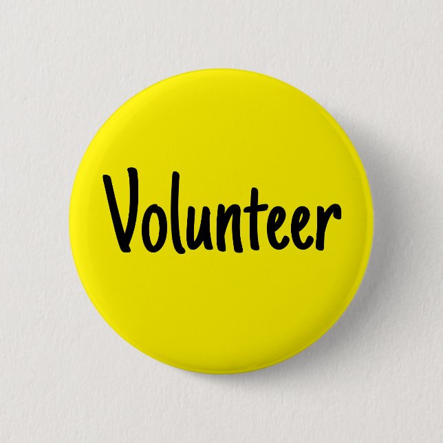 Yellow Volunteer Button (Vorderseite)