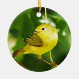 Yellow Warbler Keramik Ornament