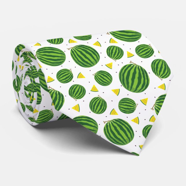 Yellow Watermelon Neck Tie Krawatte (Gerollt)