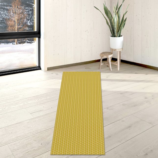 Yellow Waves Pattern Yoga Mat Yogamatte (Von Creator hochgeladen)