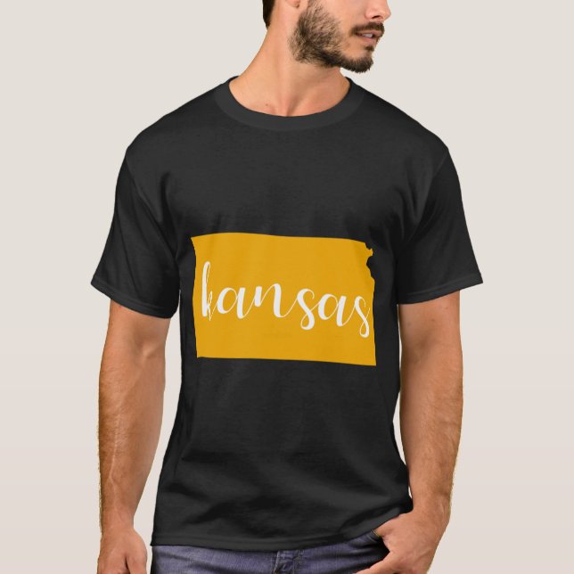 Yellow Wheat Kansas KS Staat T-Shirt (Vorderseite)