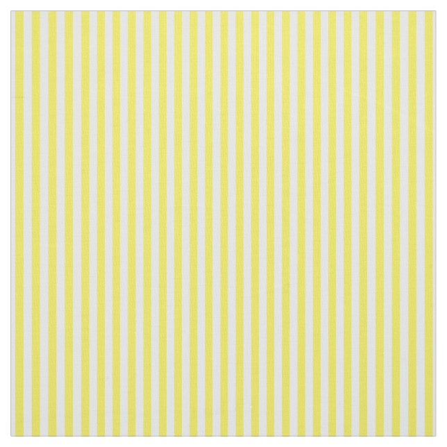 Yellow White Cabana Strip Stoff (Muster)