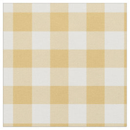 Yellow & White Plaid Gingham Stoff