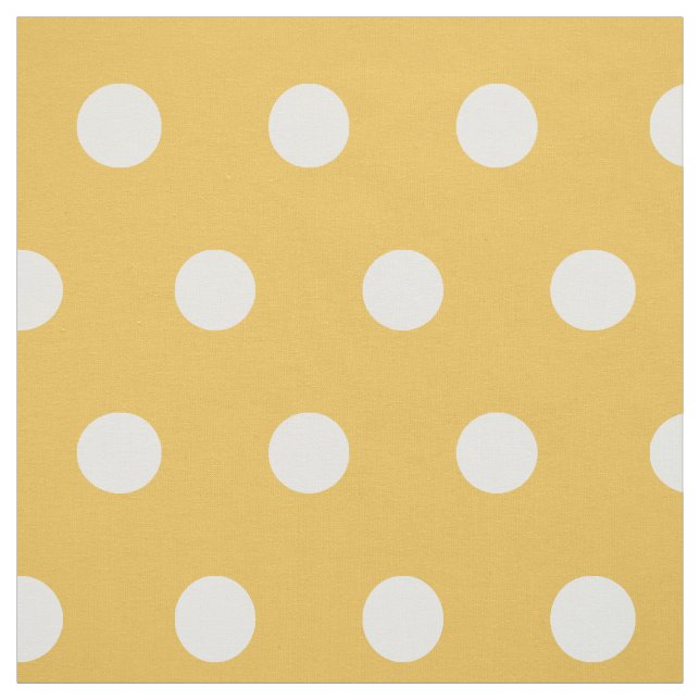 Yellow-white-Punkt-Muster DIY-Hobby-Stoff Stoff (Muster)