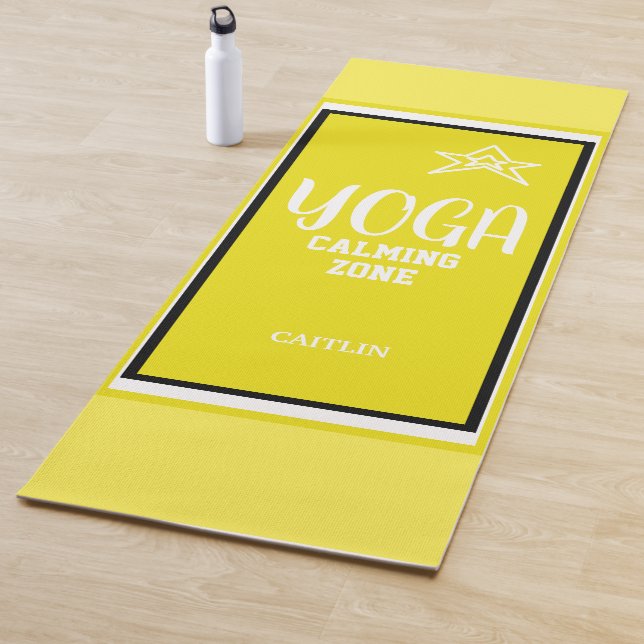 Yellow White Star Yogamatte (Beispiel)
