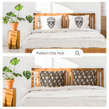 Yellow White Sugar Skull Horror Spaß modern