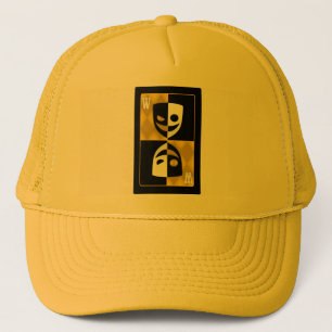 Yellow Wildcard Poker Diamonds Trucker Hat Truckerkappe
