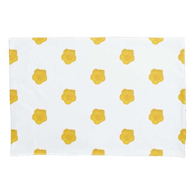 Yellow Wildflower customizable pillow case  Kissenbezug (Vorderseite)